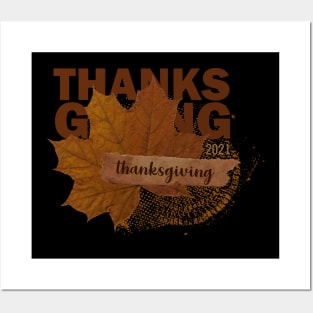 thanksgiving brown Posters and Art